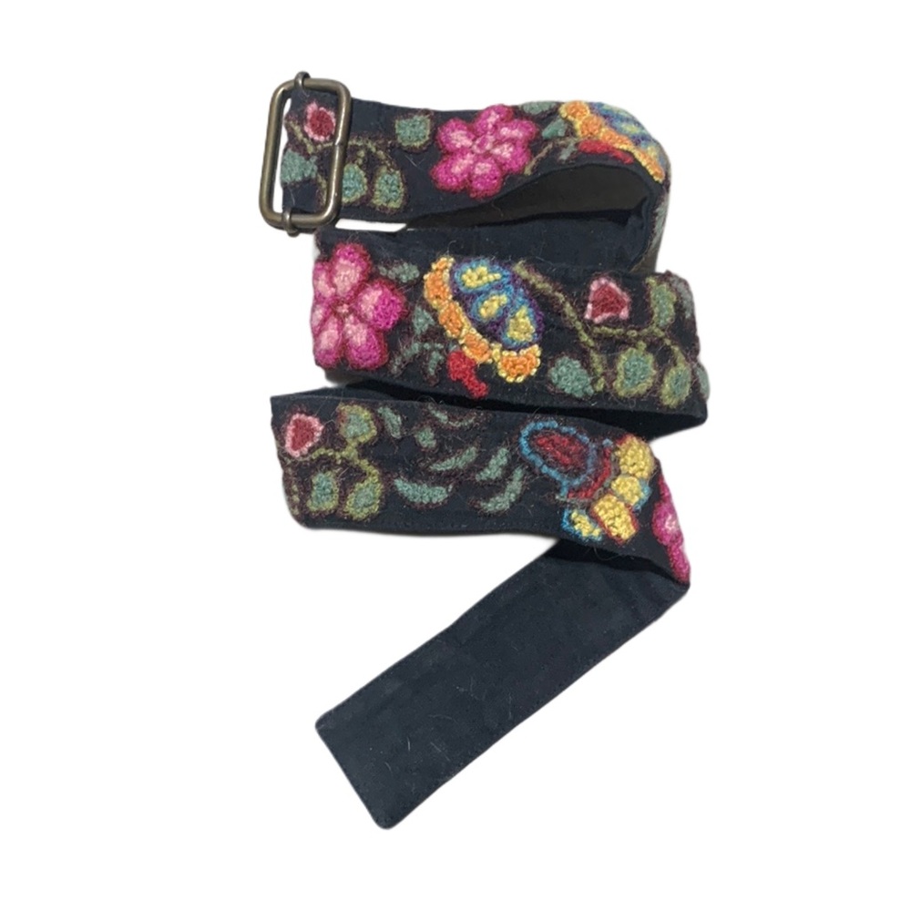 Prana Floral Embroidered Belt - Multicolor